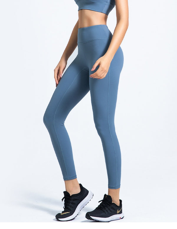 Seamless Solid No T-Line Yoga Leggings High Elastics Jogging Pants High Waist Hips Lifting Gym Fitness Female Sports Pants | Vimost Shop.