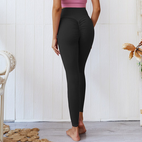 High Quality Scrunch Booty Fitness Athletic Leggings Women Soft Nylon Plain Wrokout Sport Training Tights Yoga Pants | Vimost Shop.