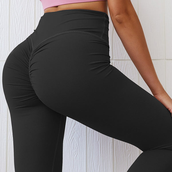 High Quality Scrunch Booty Fitness Athletic Leggings Women Soft Nylon Plain Wrokout Sport Training Tights Yoga Pants | Vimost Shop.