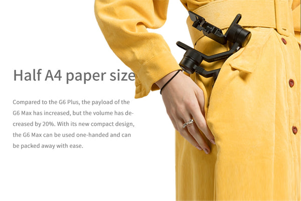 OFFICIAL G6 Max 3-Axis Handheld Gimbal Stabilizer for Sony Canon Mirrorless Pocket Action Camera GoPro Hero 8 | Vimost Shop.