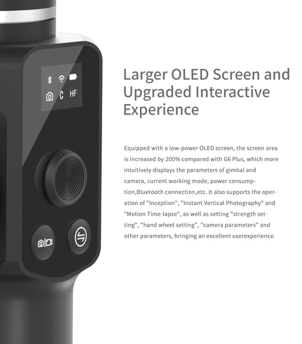 OFFICIAL G6 Max 3-Axis Handheld Gimbal Stabilizer for Sony Canon Mirrorless Pocket Action Camera GoPro Hero 8 | Vimost Shop.