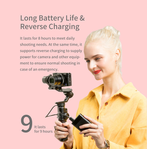 OFFICIAL G6 Max 3-Axis Handheld Gimbal Stabilizer for Sony Canon Mirrorless Pocket Action Camera GoPro Hero 8 | Vimost Shop.
