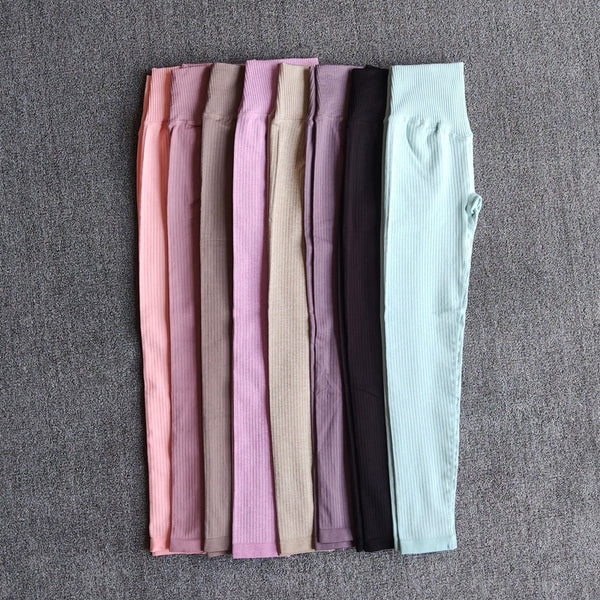 Yoga Pants Sports Clothing Seamless Legging Solid High Waist Full Length Workout Leggings for Fittness Yoga Leggings