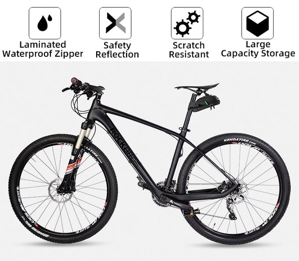 Rainproof Bicycle Bag Shockproof Bike Saddle Bag For Refletive Rear Large Capatity Seatpost MTB Bike Bag Accessories | Vimost Shop.