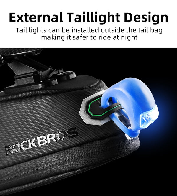 Rainproof Bicycle Bag Shockproof Bike Saddle Bag For Refletive Rear Large Capatity Seatpost MTB Bike Bag Accessories | Vimost Shop.