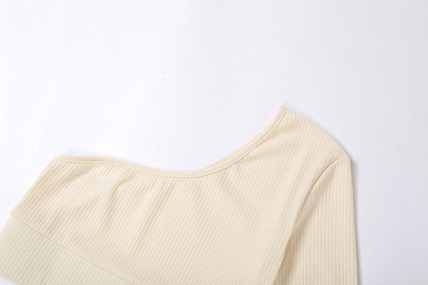 Seamless Ribbing Yoga Set Sportswear Tracksuit Fashion One Shoulder Top Leggings Pants Fitness Suit Running Energy Workout Suit | Vimost Shop.