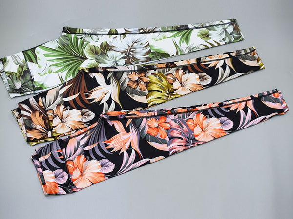 Seamless Floral Print Sports Yoga Set Gym Fitness Tracksuit Fashion Top Leggings Suit Jogging Workout Training Dance Clothing | Vimost Shop.