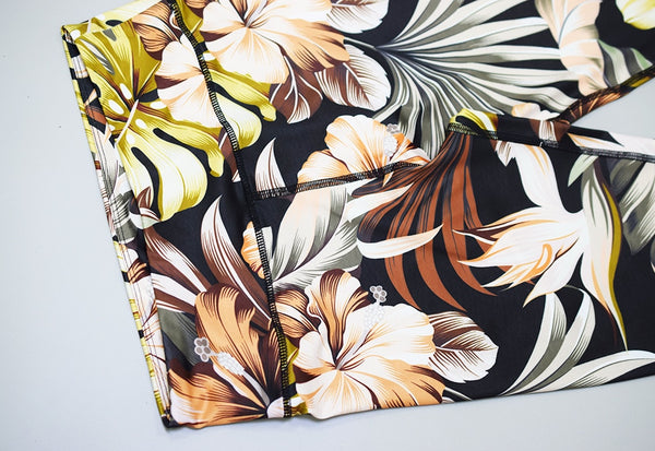 Seamless Floral Print Sports Yoga Set Gym Fitness Tracksuit Fashion Top Leggings Suit Jogging Workout Training Dance Clothing | Vimost Shop.