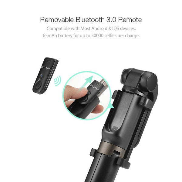 Wireless bluetooth Selfie Stick Tripod Versatile Monopod For Gopro 5 6 7 Sport Camera For iPhone X 8 Smartphone | Vimost Shop.