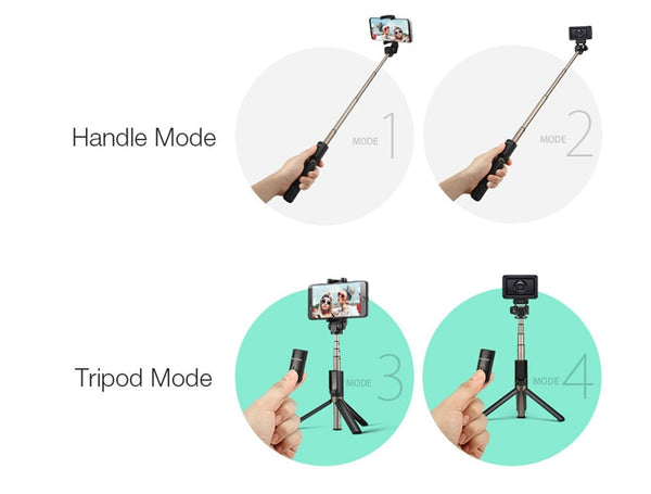 Wireless bluetooth Selfie Stick Tripod Versatile Monopod For Gopro 5 6 7 Sport Camera For iPhone X 8 Smartphone | Vimost Shop.