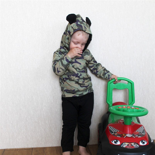 Fall toddler Autumn Kids tracksuit boys camouflage hoodies   little boy fashion clothes 5t winter children clothes D20 | Vimost Shop.