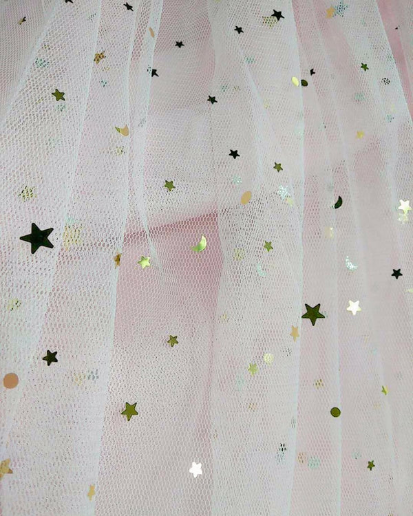 Star sequined mesh skirt summer new female ins super fire long a-line skirt net red fairy skirt Female summer | Vimost Shop.