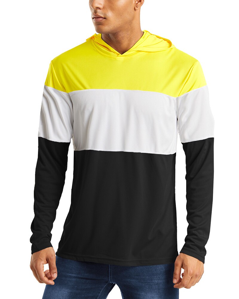 UV Protection T Shirts Men Summer Sun Protection Fitness Workout Long Sleeve Hoodie T-shirts Casual Hike Tshirts Man | Vimost Shop.