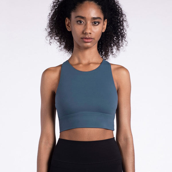Seamless Women Gym Yoga Bra Top Sports Padded High Impact High Elastic Vest Tank Top Push Up Underwear Bra Fitness Workout Vest | Vimost Shop.
