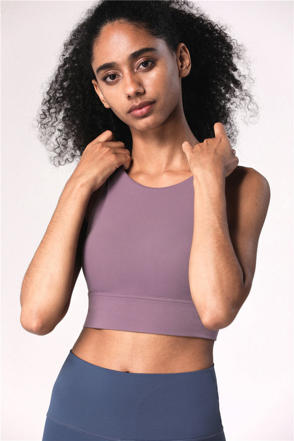 Seamless Women Gym Yoga Bra Top Sports Padded High Impact High Elastic Vest Tank Top Push Up Underwear Bra Fitness Workout Vest | Vimost Shop.