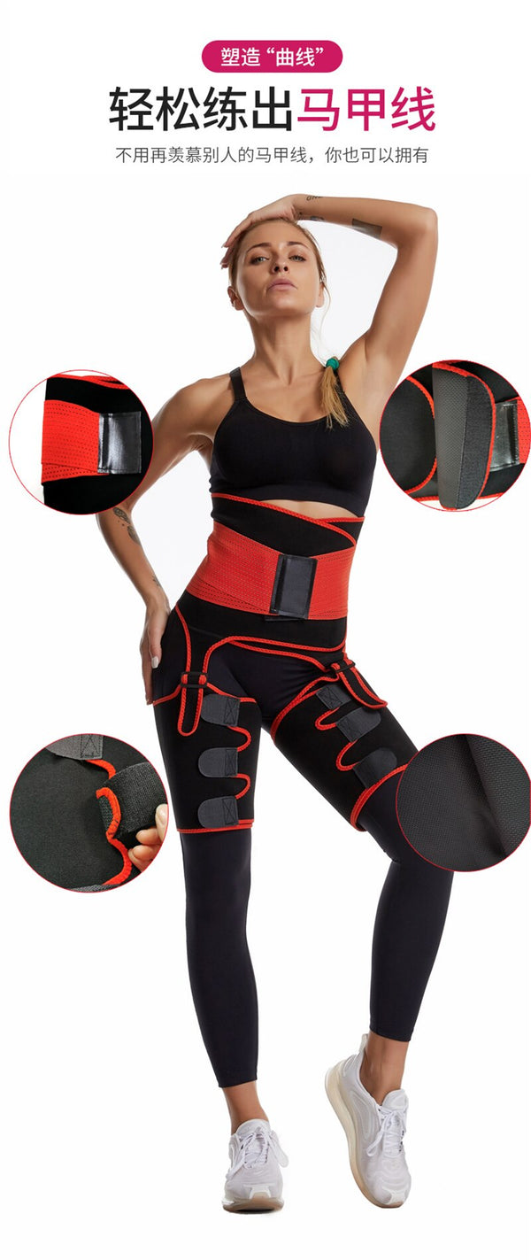 Women Waist Trainer Body Shaper Weight Loss Hip Lift Shaperwear Belt Sports Fitness Adjustable One-piece Waistband Leggings | Vimost Shop.