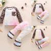 Fashion Baby Girls Clothing Set Cotton Long Sleeve Tie Dye Tops+Leopard Pants Casual Toddler 2Pcs Newborn Baby Girls Clothes D30 | Vimost Shop.