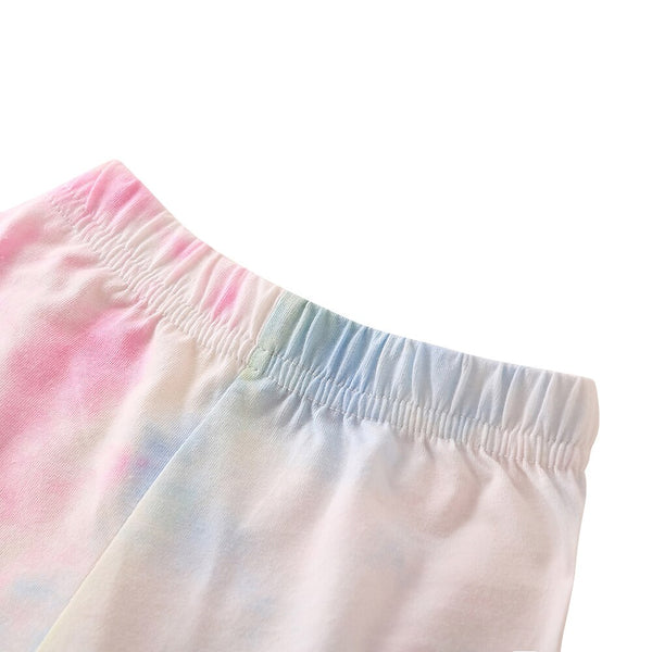 Fashion Baby Girls Clothing Set Cotton Long Sleeve Tie Dye Tops+Leopard Pants Casual Toddler 2Pcs Newborn Baby Girls Clothes D30 | Vimost Shop.