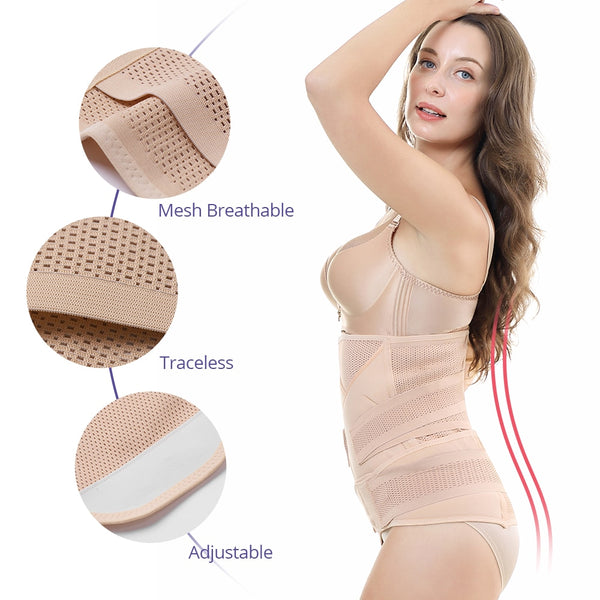 3in1 Belly/Abdomen/Pelvis Postpartum Belt Body Recovery Shapewear Waist Cinchers Waist Trainer Corset Belly Bands Support | Vimost Shop.