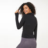 High Collar Yoga Crop Tops with Thumb Hole Sports Athletic Long Sleeve Shirts Women Twist Fitness Gym Tops High Quality | Vimost Shop.