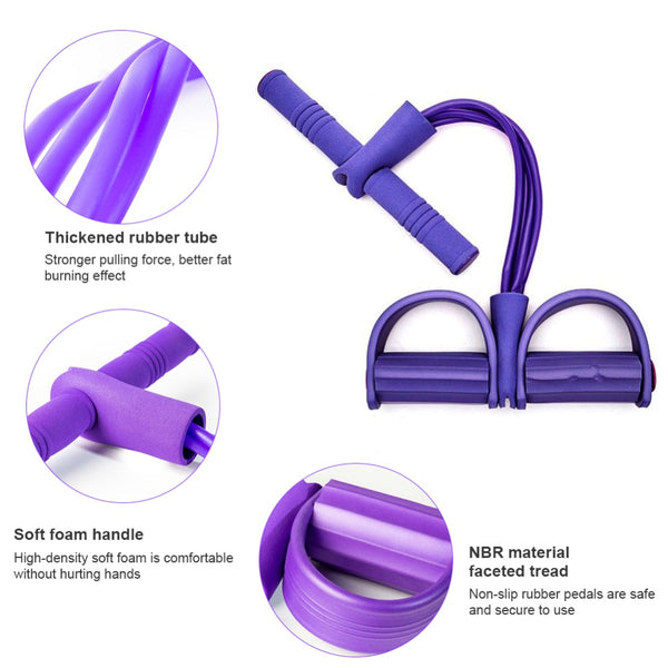 Resistance Elastic Pedal Puller Ropes Exerciser Rower Belly Resistance Band Home Gym Sport Training Bands For Fitness Equipment | Vimost Shop.
