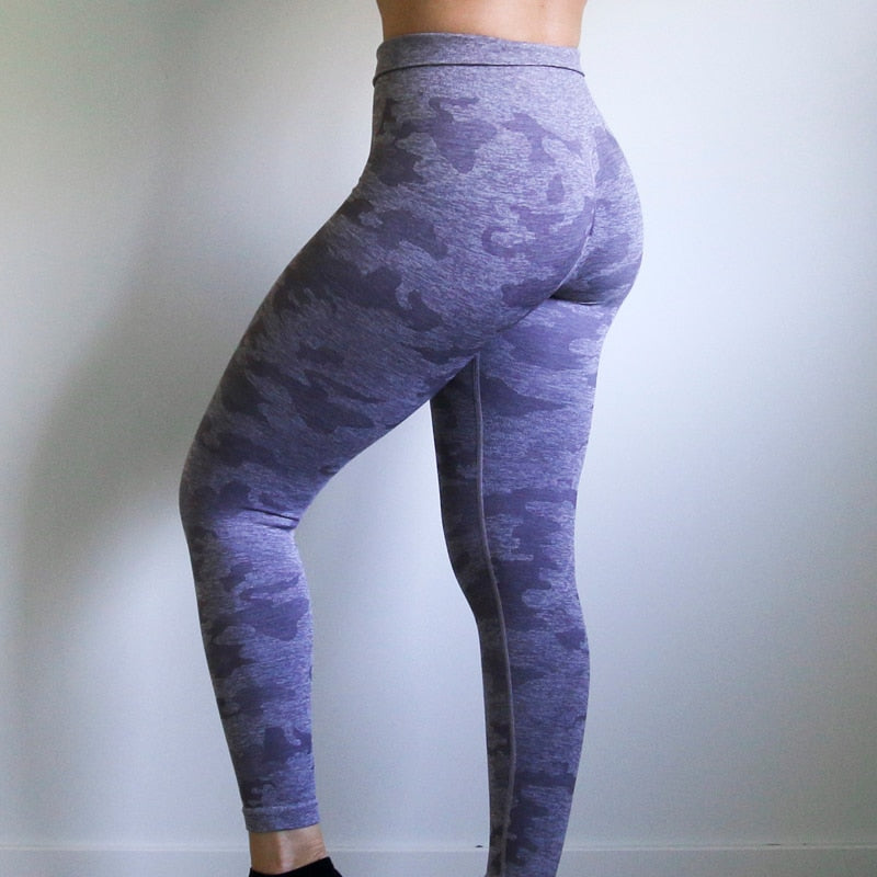 Women 2nd Edition Camo Seamless Leggings High Waist Booty Leggings Scrunch Leggings Yoga Pants Compression Pants Women | Vimost Shop.