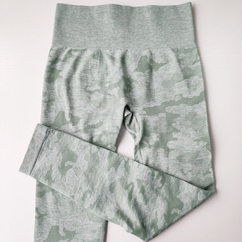 Women 2nd Edition Camo Seamless Leggings High Waist Booty Leggings Scrunch Leggings Yoga Pants Compression Pants Women | Vimost Shop.