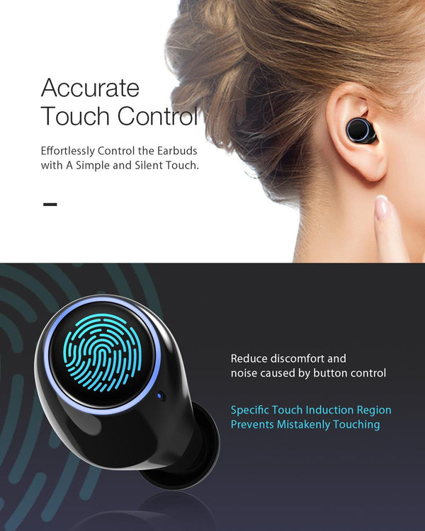 True Wireless Bluetooth 5.0 Inear Earphone 2600mAh Battery Charging Digital Power Display Sport Earbuds | Vimost Shop.