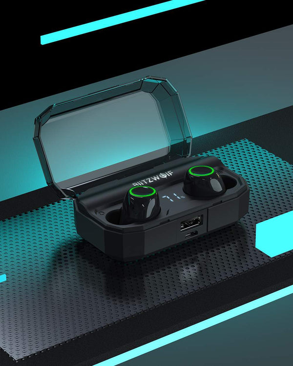 True Wireless Bluetooth 5.0 Inear Earphone 2600mAh Battery Charging Digital Power Display Sport Earbuds | Vimost Shop.