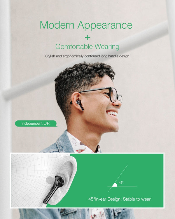 Long Handle bluetooth 5.0 TWS True Wireless Earphone Graphene Digital Display Bilateral Call  Headset | Vimost Shop.