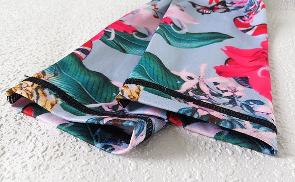 Seamless Floral Print Sports Yoga Set Gym Fitness Tracksuit Fashion Tank Top Leggings Suit Jogging Workout Training Clothing | Vimost Shop.