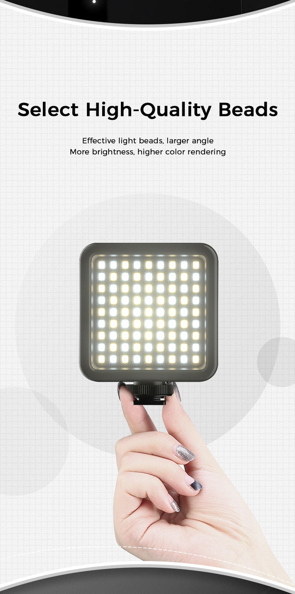 VIJIM VL81 3200k-5600K 850LM 6.5W Dimmable Mini LED Video Light Smartphone SLR Camera Rechargable Vlog Fill Light | Vimost Shop.