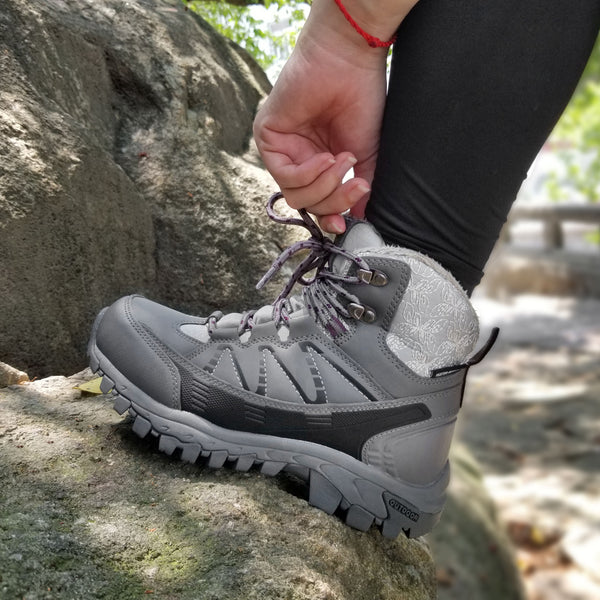 Hiking Shoes Waterproof Mountain Keep Warm Non-slip PU Leather Snow Mountain Hunting Shoes Outdoor Fashion Winter | Vimost Shop.