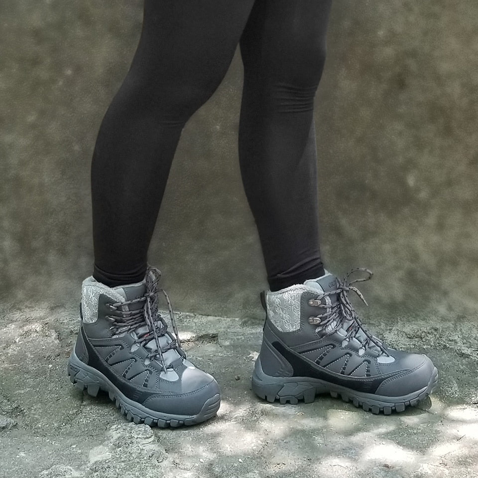 Hiking Shoes Waterproof Mountain Keep Warm Non-slip PU Leather Snow Mountain Hunting Shoes Outdoor Fashion Winter | Vimost Shop.