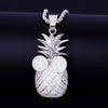 Gold Color Pineapple shape Necklace & Pendant With 4mm Tennis Chain  AAA Cubic Zircon Men's Women Hip hop Rock Jewelry 2.4x5.8CM | Vimost Shop.