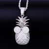 Gold Color Pineapple shape Necklace & Pendant With 4mm Tennis Chain  AAA Cubic Zircon Men's Women Hip hop Rock Jewelry 2.4x5.8CM | Vimost Shop.