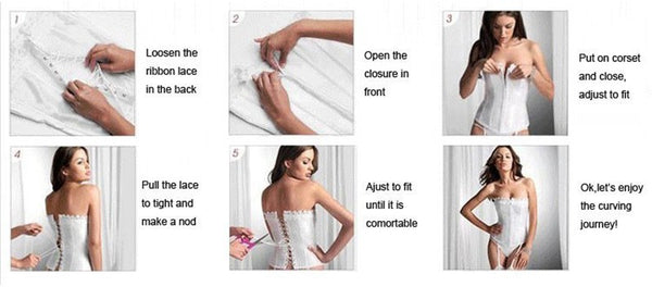 X Sexy Women steampunk clothing gothic Plus Size Corsets Lace Up boned Overbust Bustier Waist Cincher Body shaper corselet S-6XL | Vimost Shop.