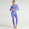 Lycra Seamless 2PCS Women Yoga Set Gym Clothing Fitness Leggings+Cropped Shirts Sport Suit Women Long Sleeve Tracksuit Active | Vimost Shop.