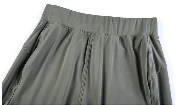 Leisure&Home Sport Fitness Yoga Capri Joggers Women High Waist Stretchy Workout Gym Cropped Pants with Pocket