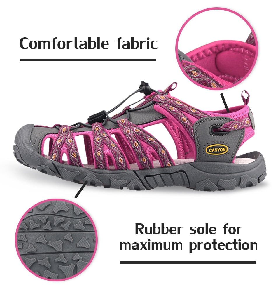 Women Beach Sandals Summer Ladies Hiking Sandals Close Toe Casual Comfort Breathable Female Sport Shoes | Vimost Shop.