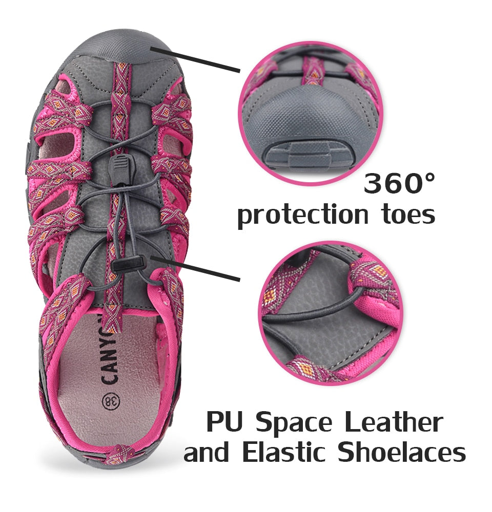 Women Beach Sandals Summer Ladies Hiking Sandals Close Toe Casual Comfort Breathable Female Sport Shoes | Vimost Shop.