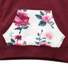 3Pcs Winter Infant Girls Clothing Floral Printed Hooded Sweatshirts And Pants Headband Outfits Casual Newborn Clothing D30 | Vimost Shop.