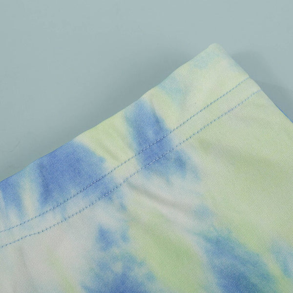 Tie Dye Print Casual Gym Sports Two Piece Set Fashion Workout Fitness Running Tracksuit Women Short Sleeve T Shirt Shorts Suit | Vimost Shop.