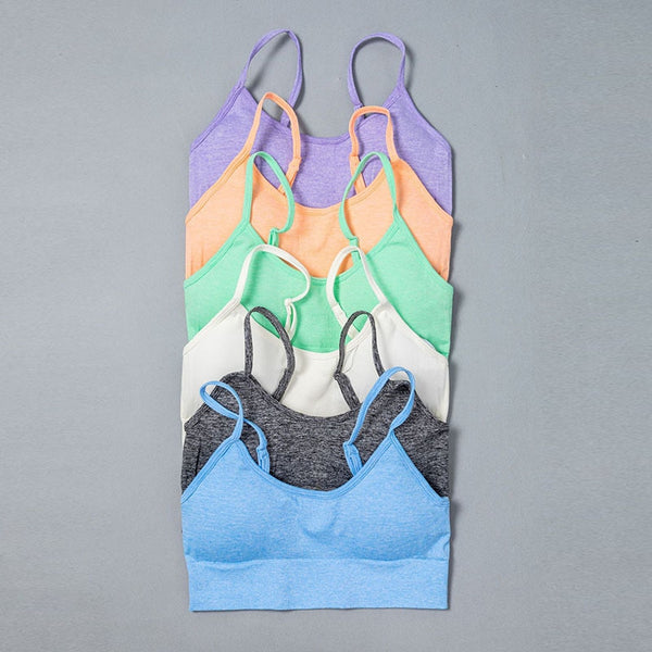 Sexy Women Casual Yoga Seamless Two Pieces Set Cami Crop Top Skinny Shorts Tracksuit High Elastic Jogger Fitness Sporty Suit | Vimost Shop.