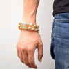 23mm Chunky Miami Cuban Chain Bracelet AAA Zirconia Men Hip hop Jewelry Gold Color Big Lock Bangle 7" 8" | Vimost Shop.