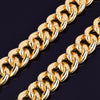 23mm Chunky Miami Cuban Chain Bracelet AAA Zirconia Men Hip hop Jewelry Gold Color Big Lock Bangle 7" 8" | Vimost Shop.