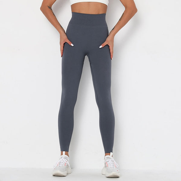 Women's Yoga Pants Push Up Workout Leggings Seamless Running Exercise Activewear Athletic Gym Tights High Waist Fitness Trousers | Vimost Shop.