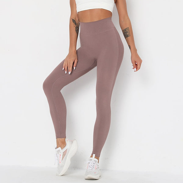 Women's Yoga Pants Push Up Workout Leggings Seamless Running Exercise Activewear Athletic Gym Tights High Waist Fitness Trousers | Vimost Shop.