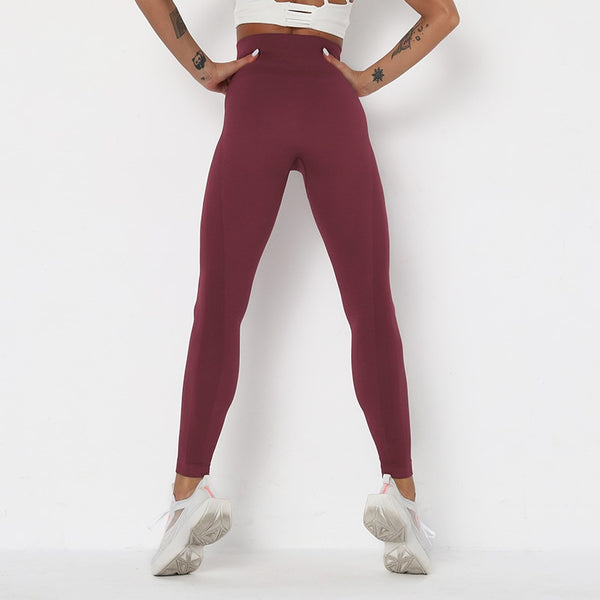 Women's Yoga Pants Push Up Workout Leggings Seamless Running Exercise Activewear Athletic Gym Tights High Waist Fitness Trousers | Vimost Shop.
