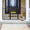 Foldable Portable Design Solid Construction Dog Supplies 3-Panel Wooden Freestanding Pet Gate W/ Arched Top Dog Fences PS7334 | Vimost Shop.